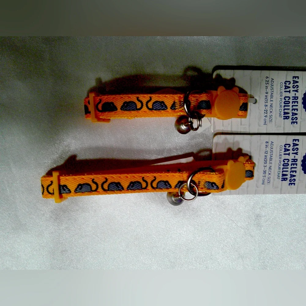 Whisker City Yellow Mice Adult OR Kitten Collar